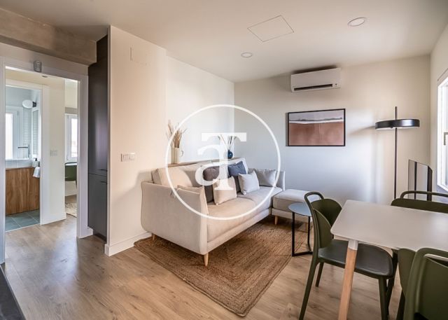 Appartement d'une chambre à louer temporairement avec terrasse près de la Plaza Castilla 2