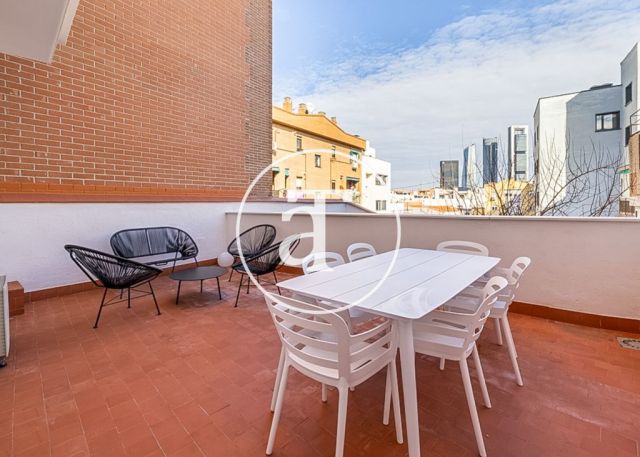 Appartement d'une chambre à louer temporairement avec terrasse près de la Plaza Castilla 6