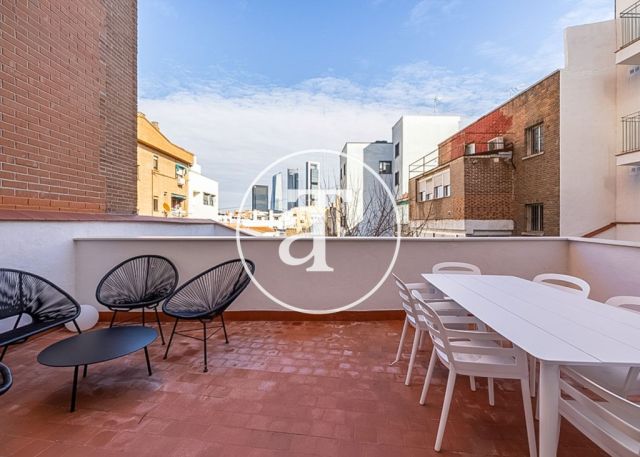 Appartement d'une chambre à louer temporairement avec terrasse près de la Plaza Castilla 8