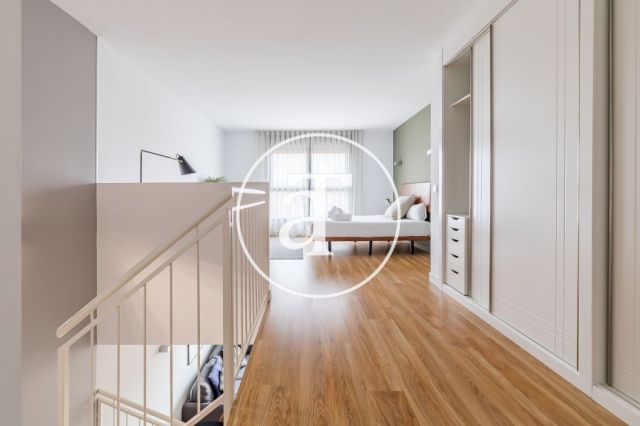Duplex d'une chambre à louer temporairement près de la gare Puerta de Atocha 28