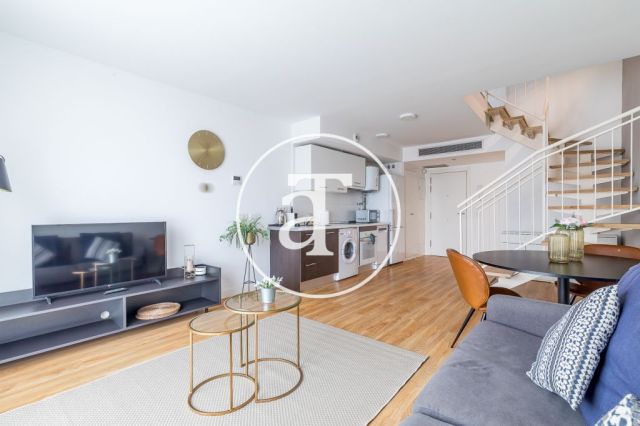 Duplex d'une chambre à louer temporairement près de la gare Puerta de Atocha 3