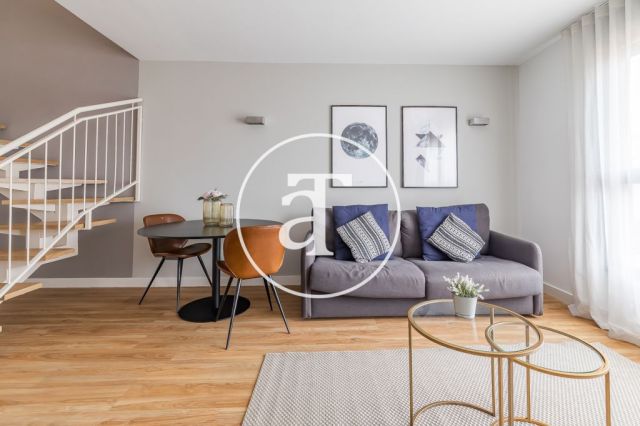 Duplex d'une chambre à louer temporairement près de la gare Puerta de Atocha 10