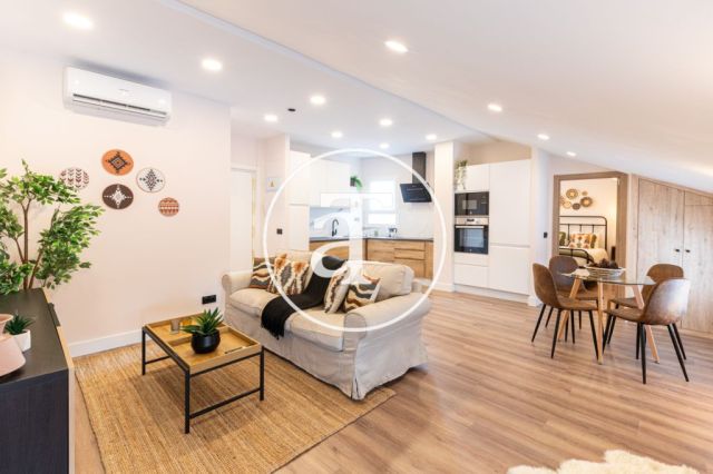 Ático de alquiler temporal de 2 habitaciones y 1 baños en Prosperidad Chamartín 3