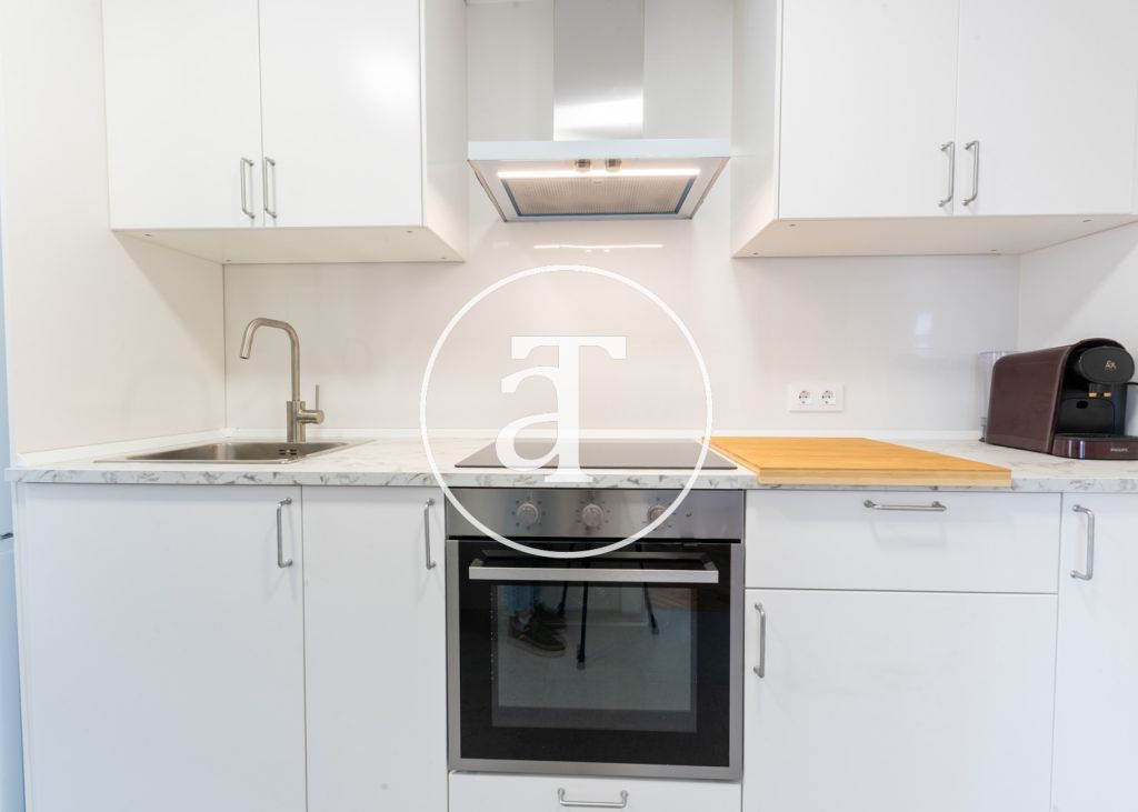 Monthly rental apartment with 2 bedrooms, 1 bathroom, and optional parking in Tetuán 14