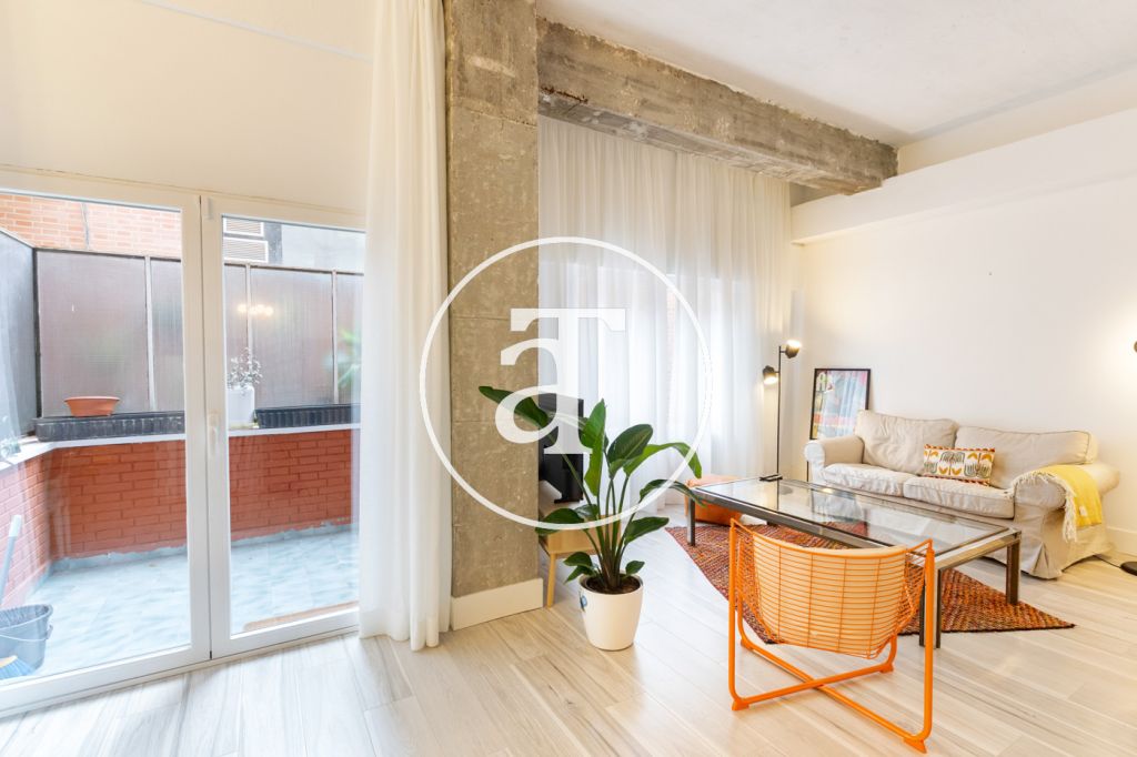 Appartement en location temporaire avec 2 chambres avec salle de bains privative, patio et 2 salles de bains à Salamanque