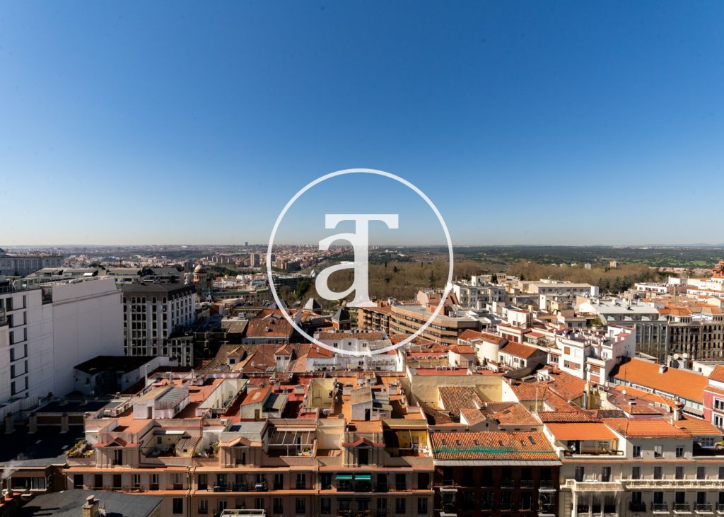 Monthly rental apartment with 1 bedroom, 1 bathroom and open views on Calle Princesa