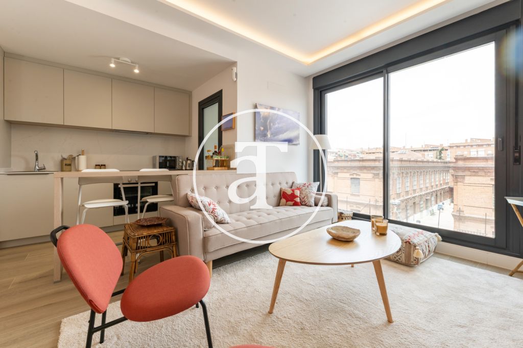 Monthly rental apartment with 2 bedrooms and 2 bathrooms with terrace and pool in Arganzuela