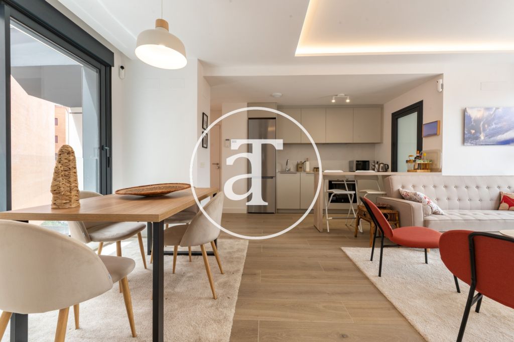Monthly rental apartment with 2 bedrooms and 2 bathrooms with terrace and pool in Arganzuela 7