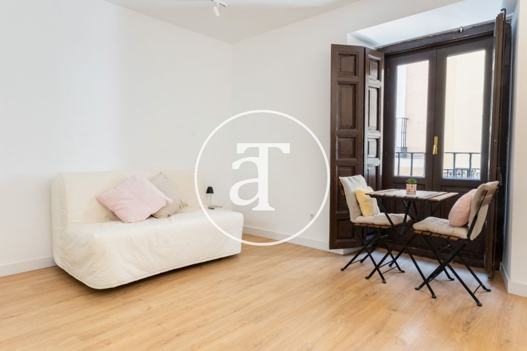 Estudio de alquiler temporal con cocina independiente y 1 baño en Malasaña