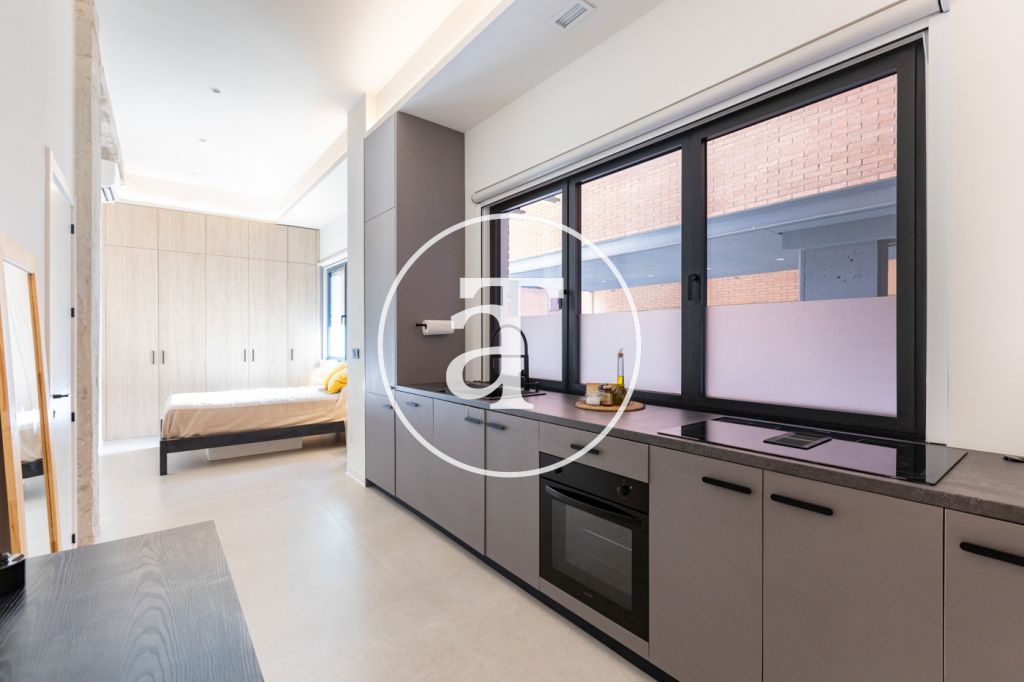 Estudio de alquiler temporal de 1 habitación y baño en Delicias 13