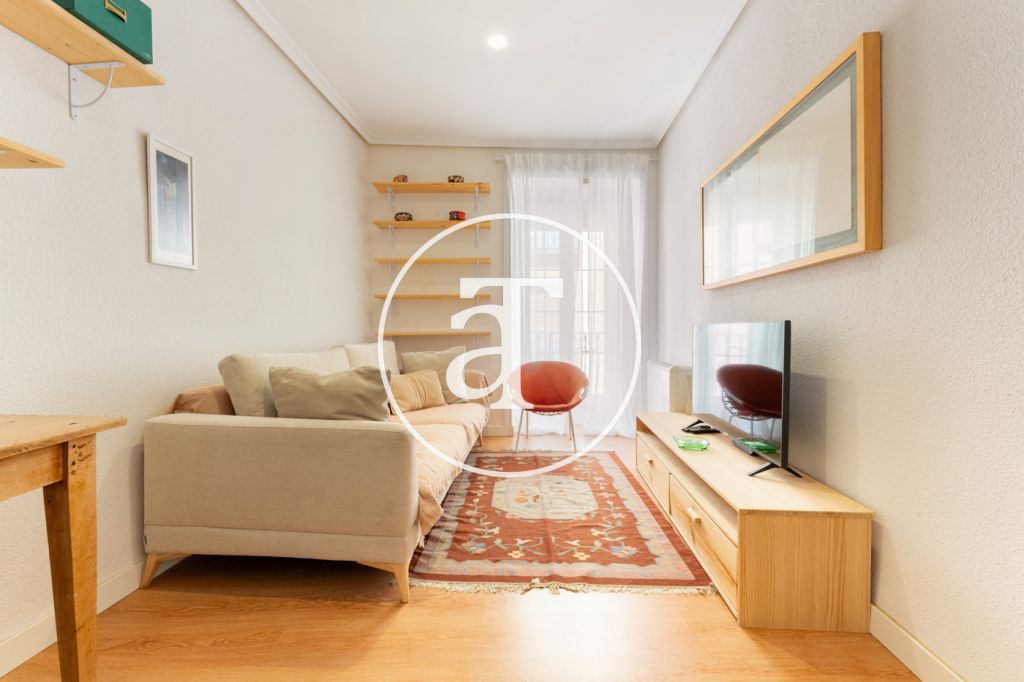 Appartement en location temporaire avec 1 chambre, 1 salle de bain et balcon à Lavapiés, Madrid