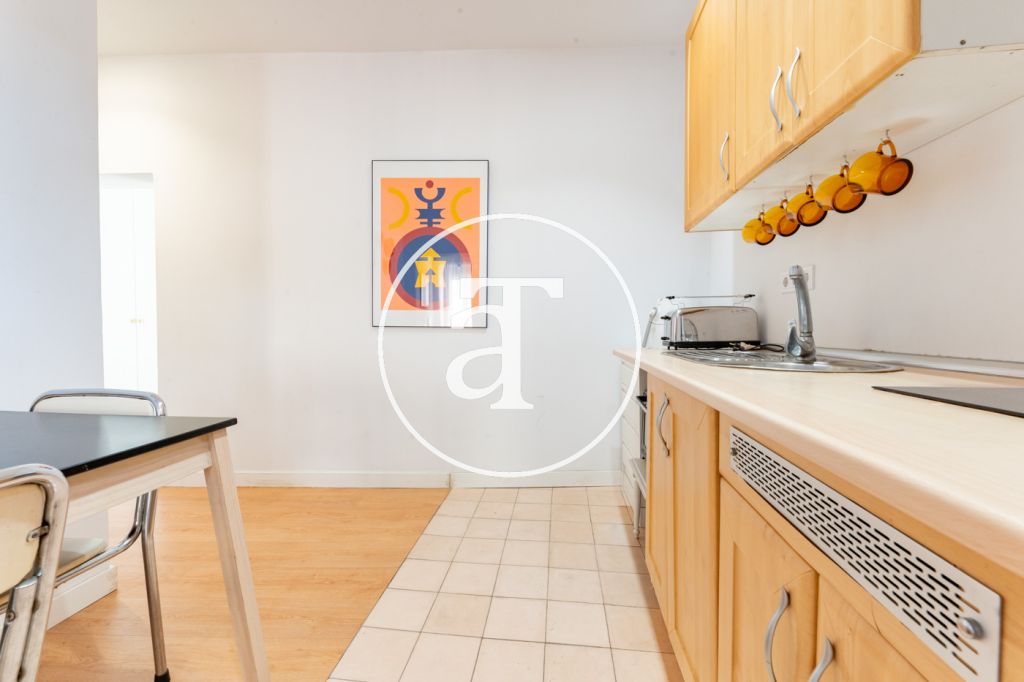Appartement en location temporaire avec 1 chambre, 1 salle de bain et balcon à Lavapiés, Madrid 17