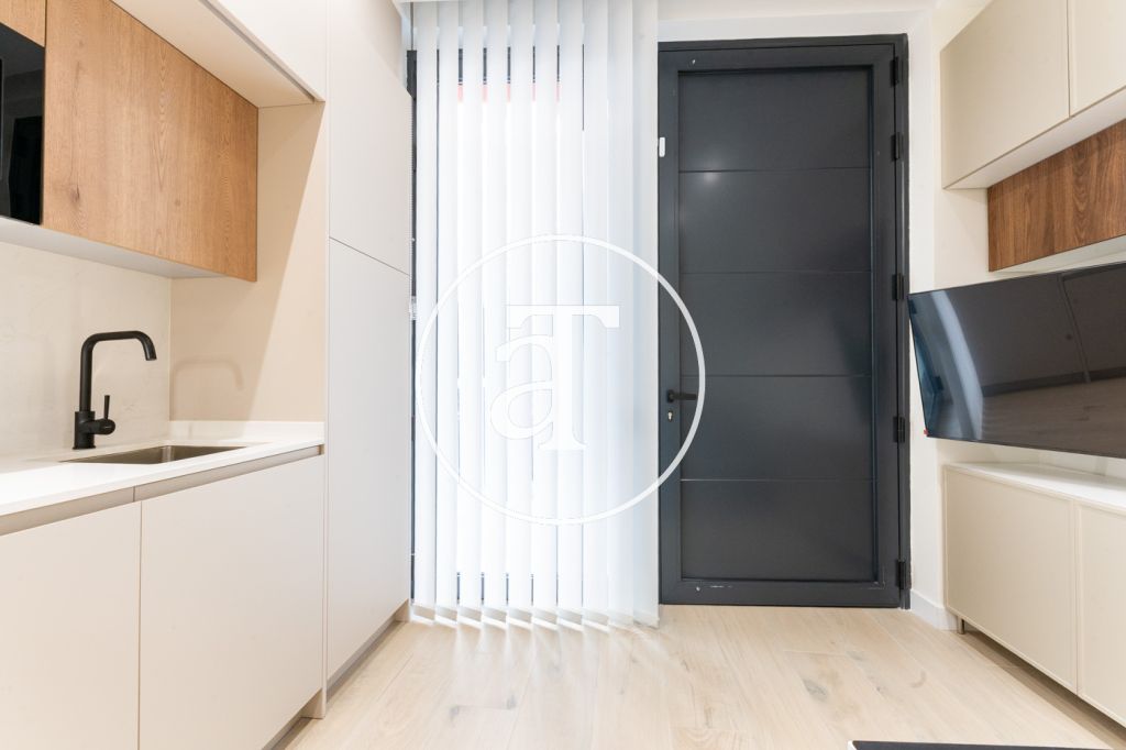 Estudio de alquiler temporal de 1 habitación y baño en Argüelles 5
