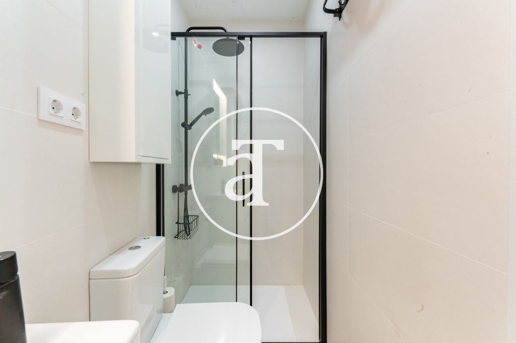 Estudio de alquiler temporal de 1 habitación y baño en Argüelles 16