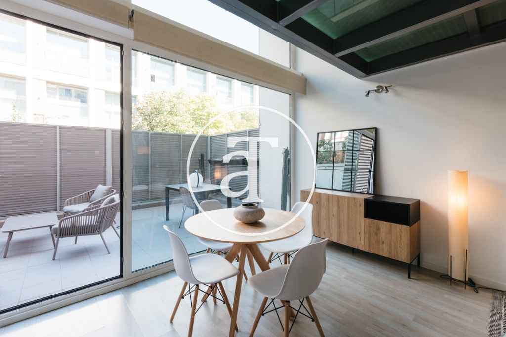 Duplex for monthly rental with 1 bedroom, bathroom and toilet with terrace in Simancas 8