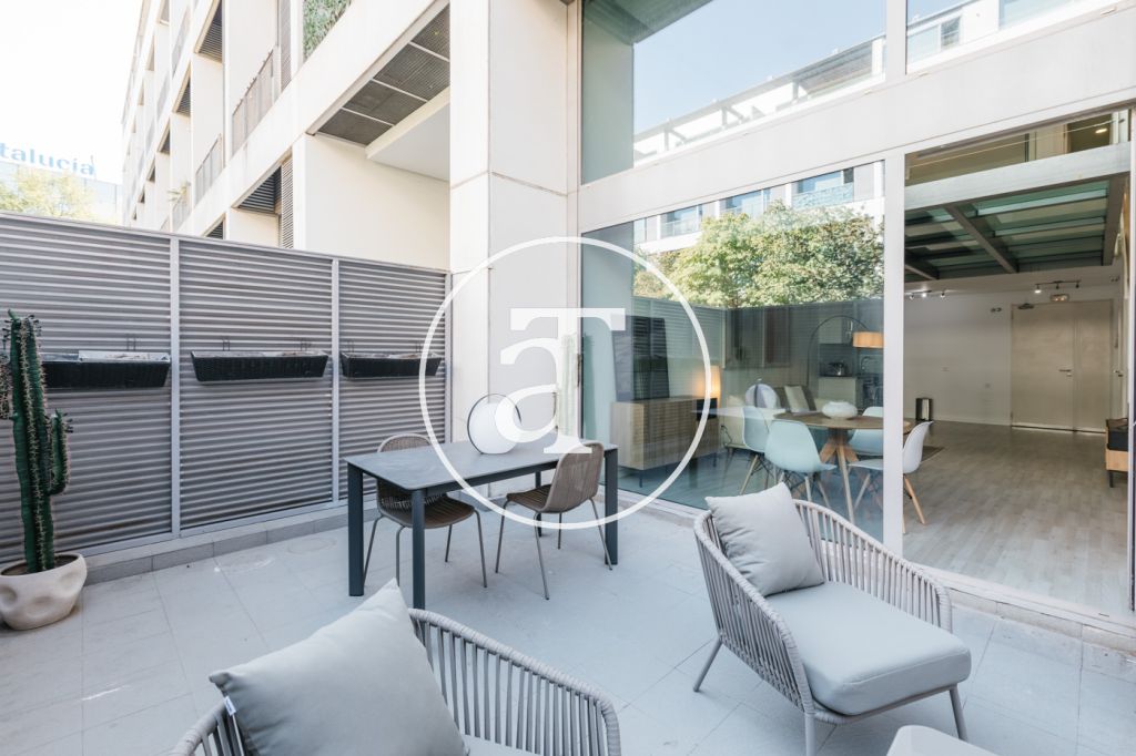 Duplex for monthly rental with 1 bedroom, bathroom and toilet with terrace in Simancas 12