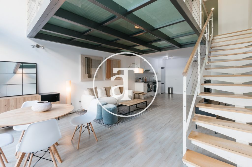 Duplex for monthly rental with 1 bedroom, bathroom and toilet with terrace in Simancas 6