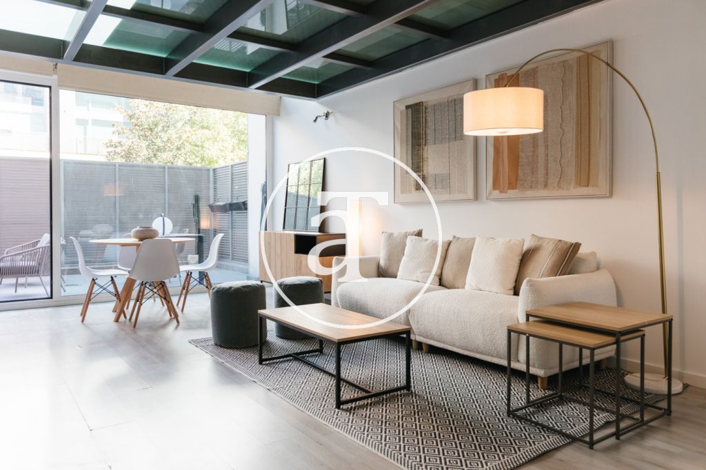 Duplex for monthly rental with 1 bedroom, bathroom and toilet with terrace in Simancas 7