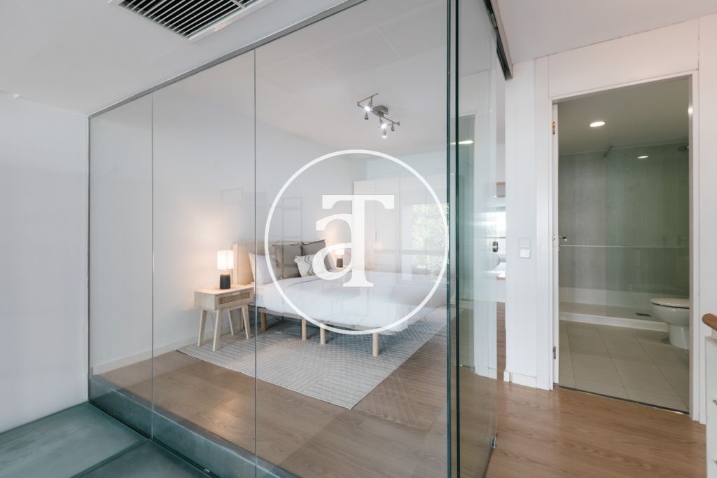 Duplex for monthly rental with 1 bedroom, bathroom and toilet with terrace in Simancas 42