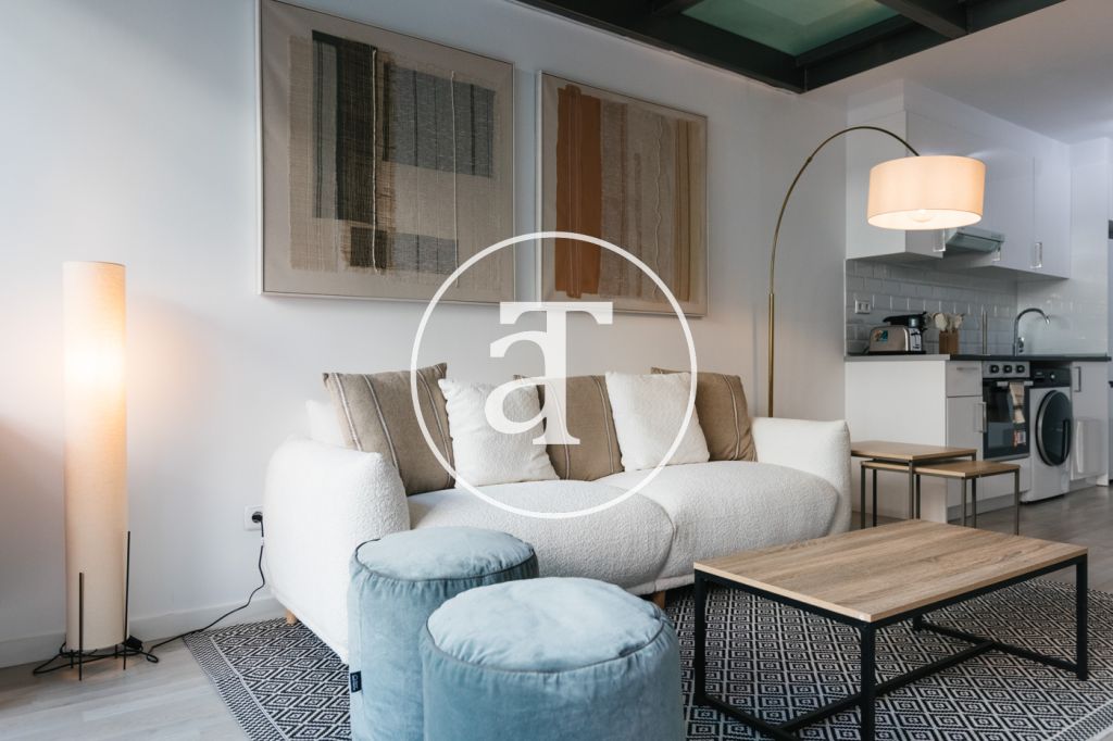 Duplex for monthly rental with 1 bedroom, bathroom and toilet with terrace in Simancas 3