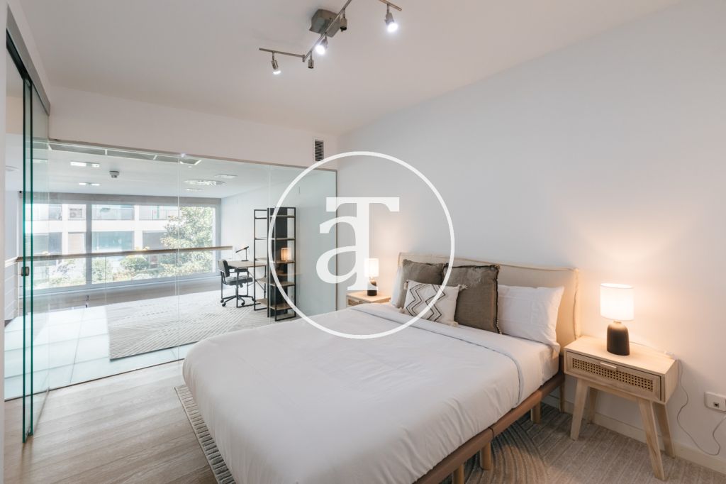 Duplex for monthly rental with 1 bedroom, bathroom and toilet with terrace in Simancas 27