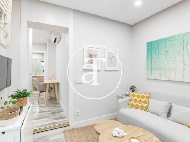 Monthly rental apartment with 1 bedroom and 1 bathroom, terrace and storage room in Prosperidad - Chamartín