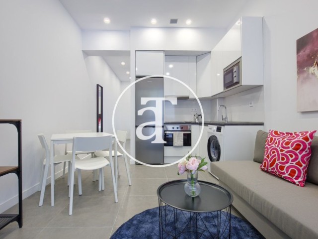 Appartement temporaire à louer avec 1 chambre et 1 salle de bain à Carabanchel