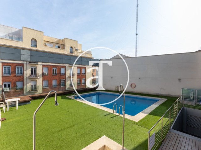 Monthly rental apartment with 1 bedroom and 1 bathroom and patio in Arganzuela - Acacias