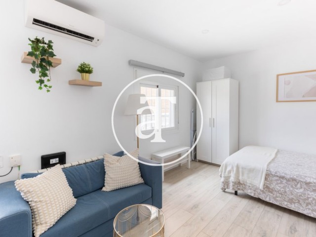 Monthly rental studio-style penthouse with bathroom in Chamartín