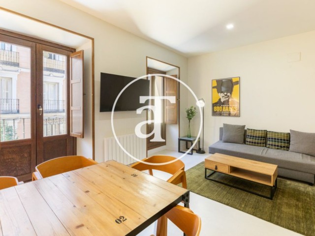 Appartement de location mensuelle avec 1 chambre et balcon à Chueca – Justicia