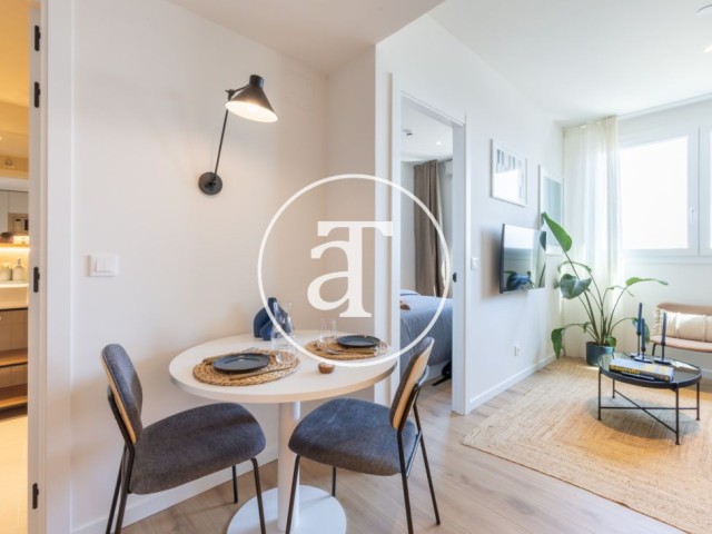 Flex Living de alojamiento temporal de 1 habitación independiente con cocina privada y baño