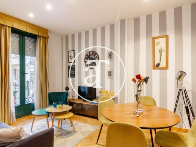 Monthly rental apartment with 1 bedroom, balcony and 1 bathroom in Chamberí
