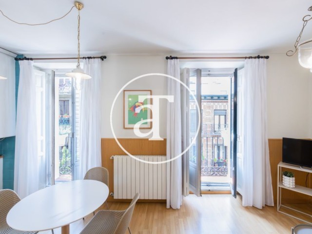 Monthly rental apartment with 1 bedroom, bathroom, balcony very close to the center