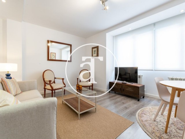 Appartement en location temporaire avec 1 chambre et 1 salle de bain au cœur de Madrid