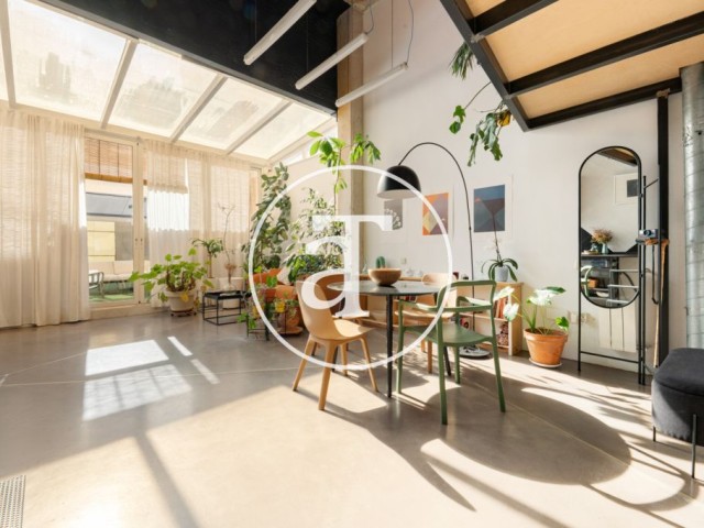 Duplex for monthly rental with 1 bedroom and 1 bathroom, with private terrace in Hortaleza