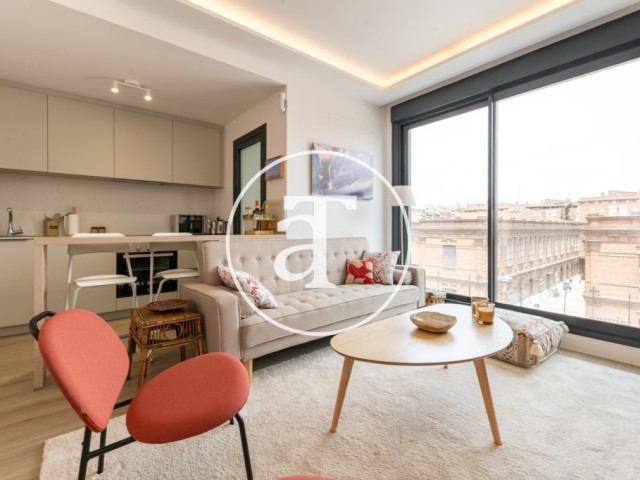 Monthly rental apartment with 2 bedrooms and 2 bathrooms with terrace and pool in Arganzuela
